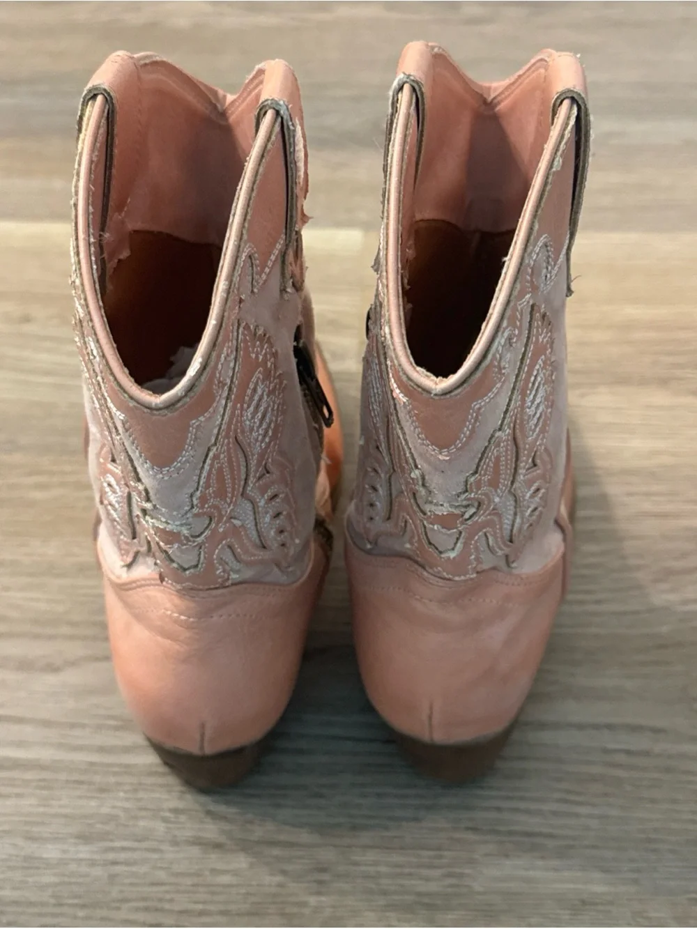 Frye Boots Girls Size 3 Carson Firebird Mid Pull On Western Cowboy Boot Pink
